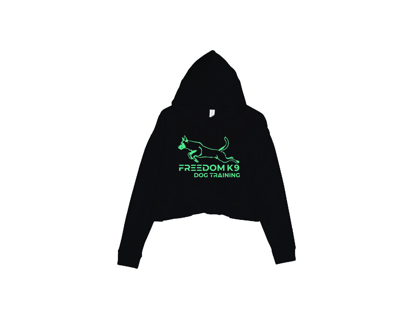 Women's Cropped Fleece Hooded Sweatshirt