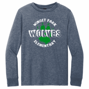 WPES Wolves District® Youth Perfect Tri® Long Sleeve Tee